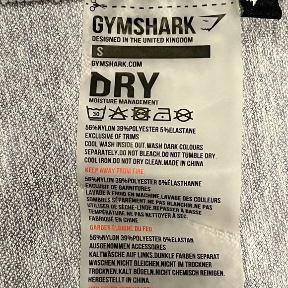 Gymshark Women Light Gray Flex High Waist Compression Leggings Spellout Sz Small - Picture 9 of 15